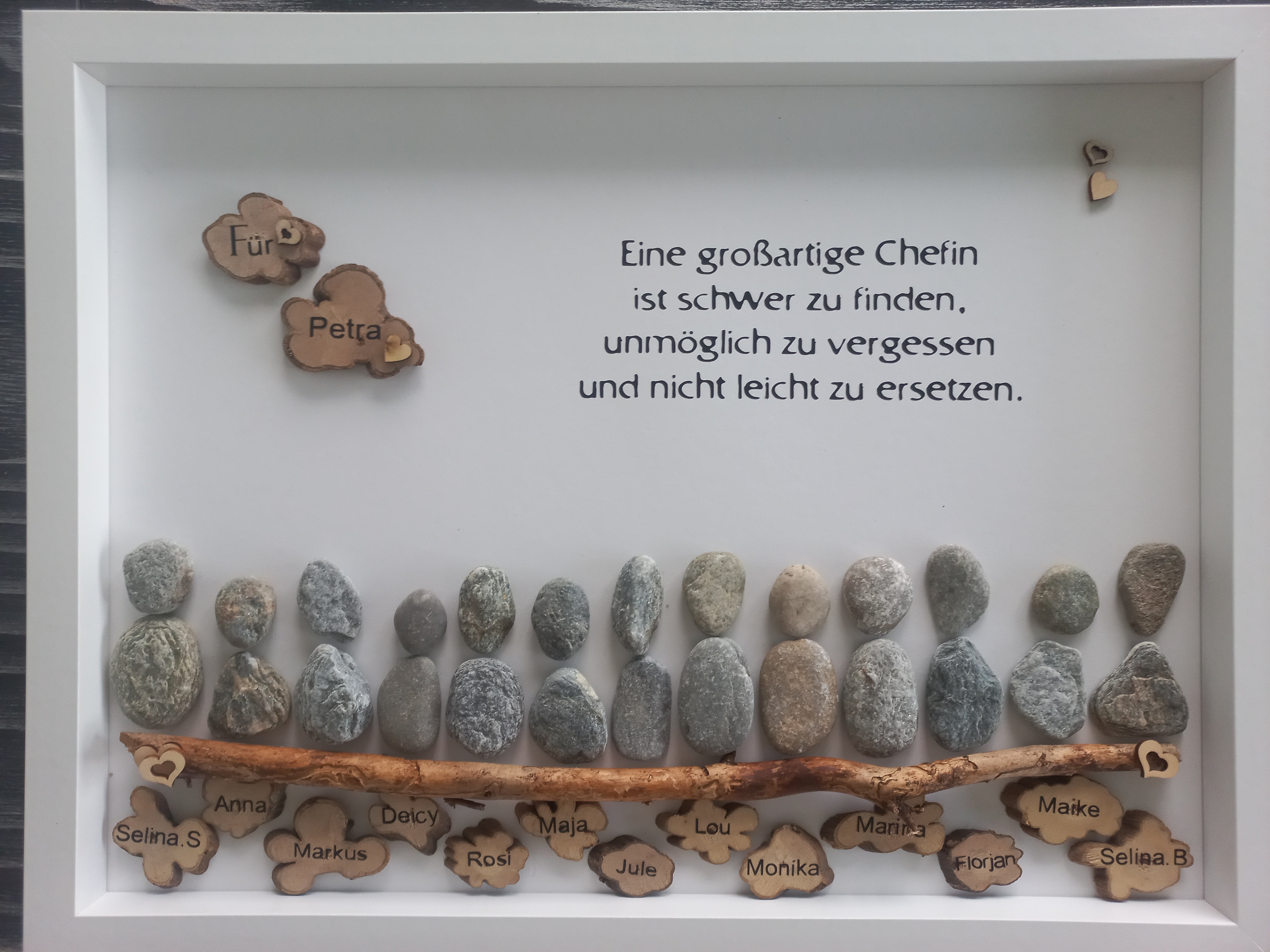 Steinbild Abschied