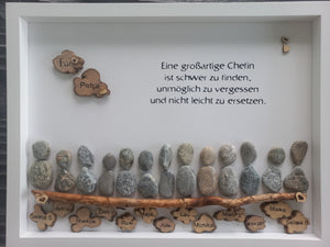 Steinbild Abschied