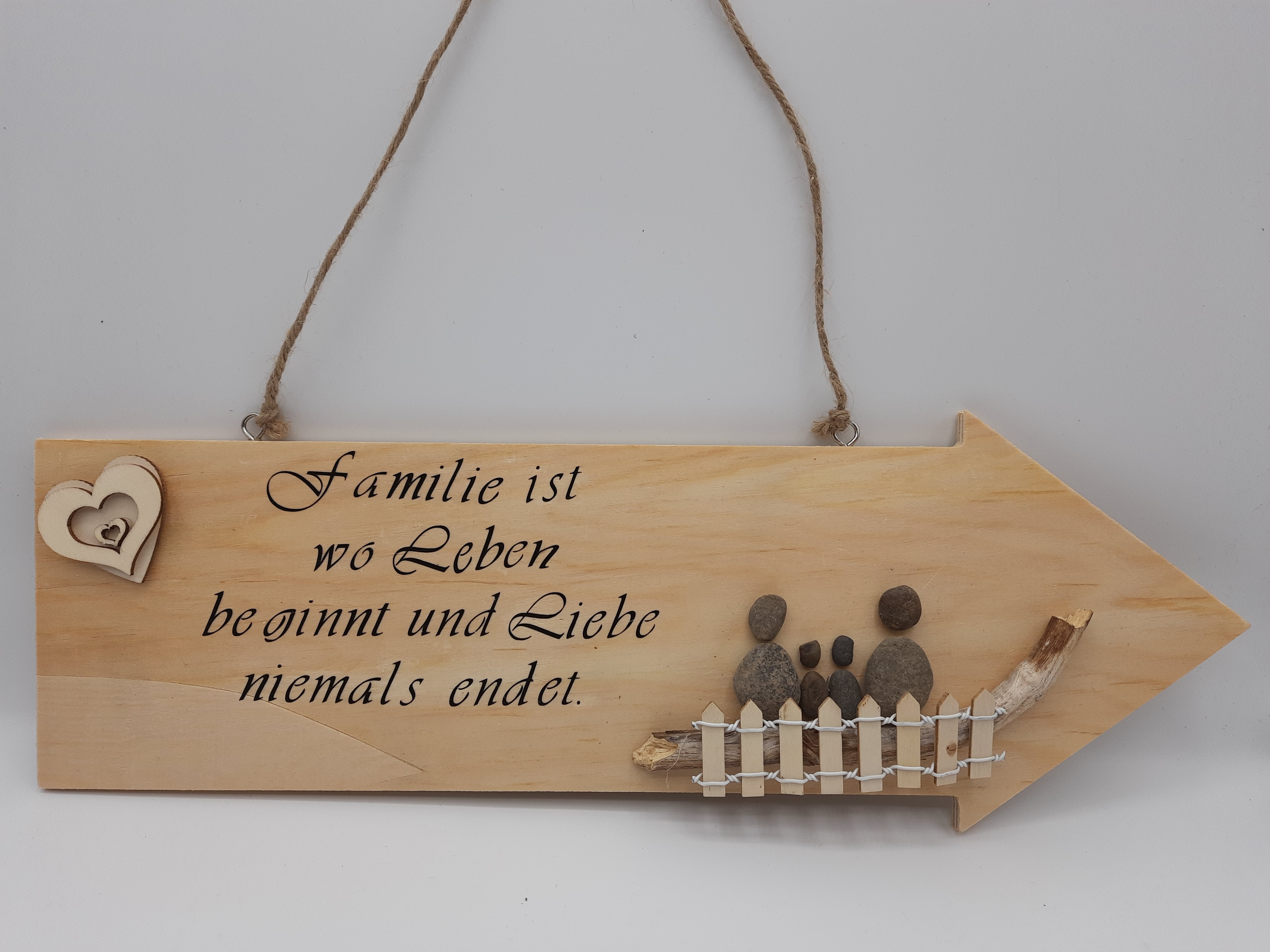 personalisierte Holzschilder Pfeil