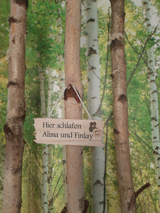 personalisierte Holzschilder
