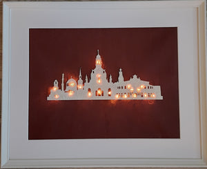 LED Bild "Skyline" (42x52 cm)
