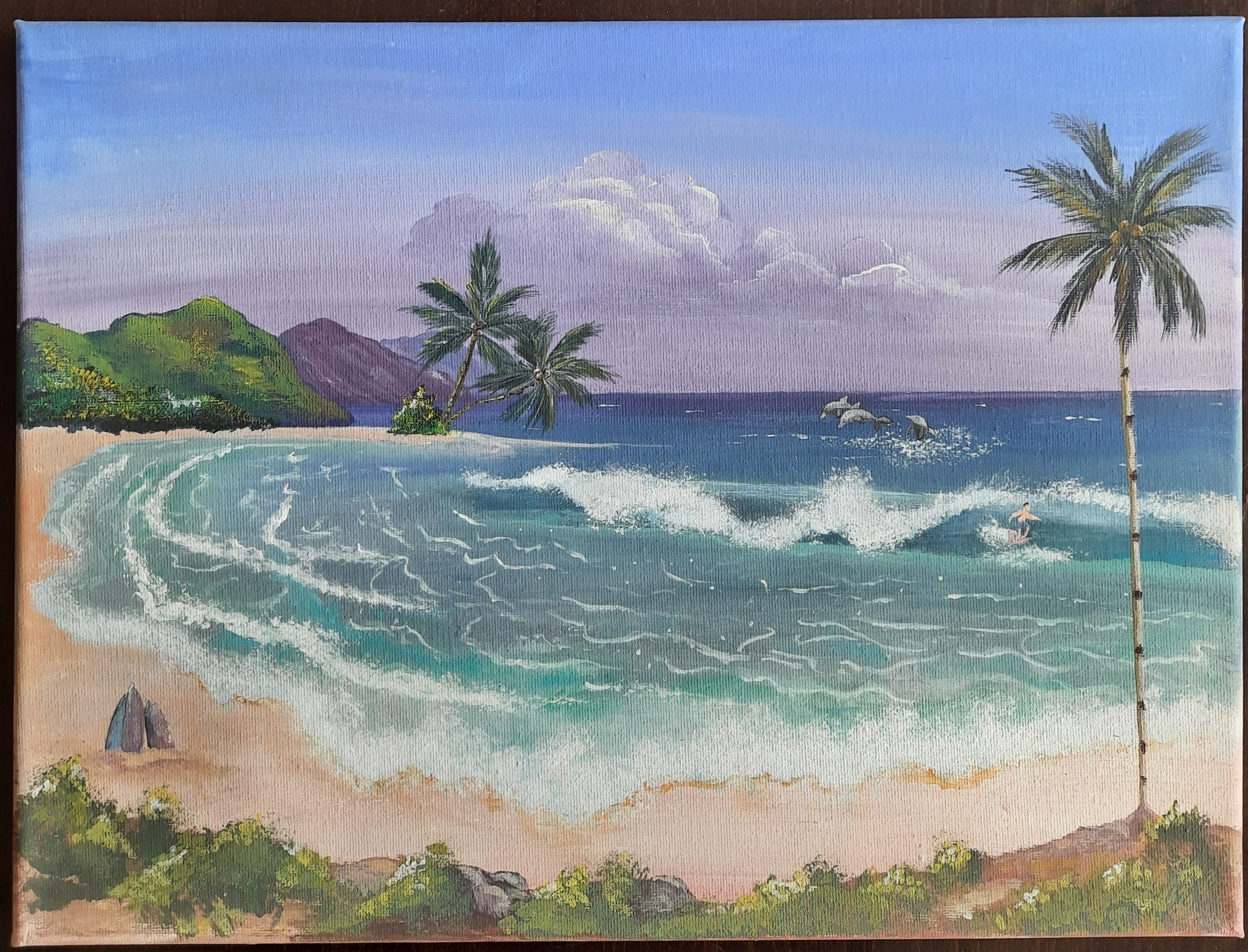 Acrylbild auf Leinwand - handgemalt nach Wunsch