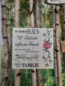 personalisierte Holzschilder