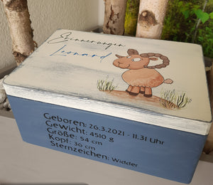 Erinnerungsboxen zur Geburt/zum Geburtstag für Kinder & Erwachsene