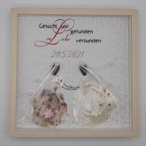 Hochzeitsgeschenk - personalisiertes Steinbild 2 Frauen