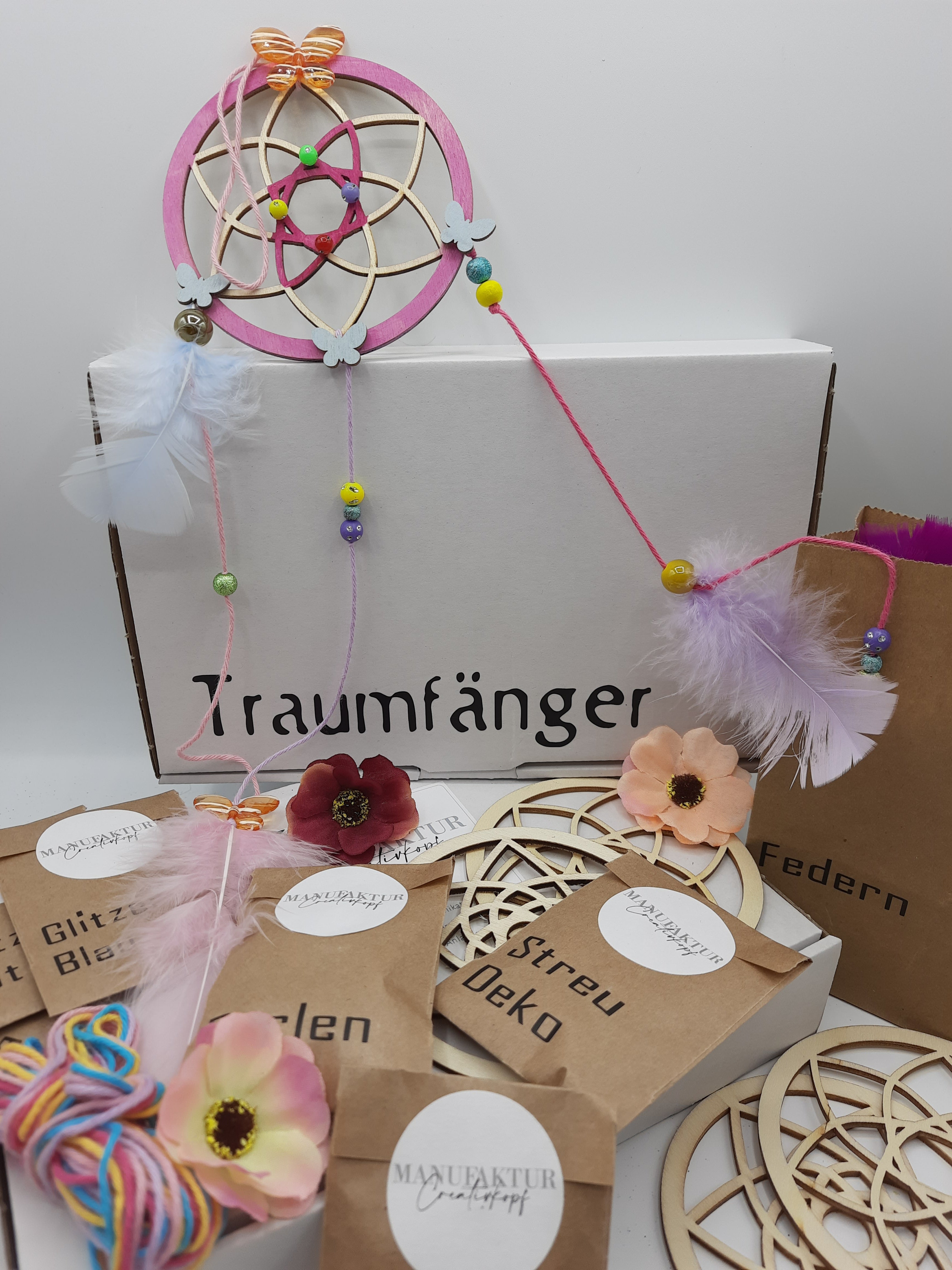 Bastelbox 1, 2, 4 oder 6 x Traumfänger